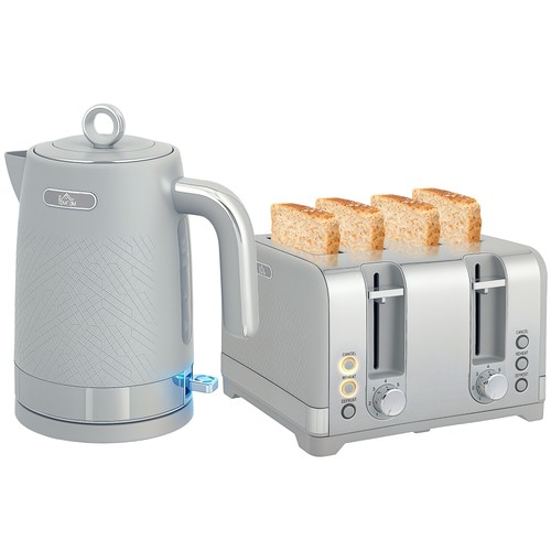 Homcom kettle and toaster set - kettle,