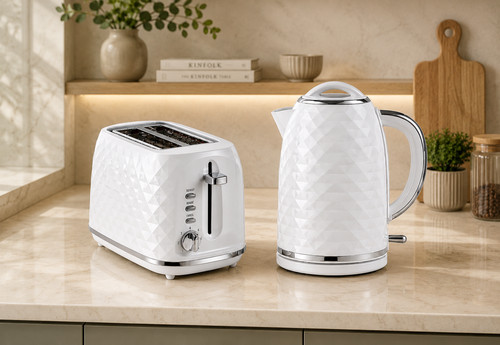 White diamond effect - effect, kettle