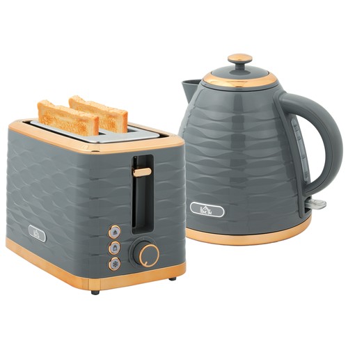 Homcom kettle and toaster set - and,