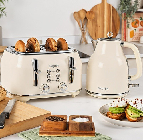 Salter retro cream - cream, kettle