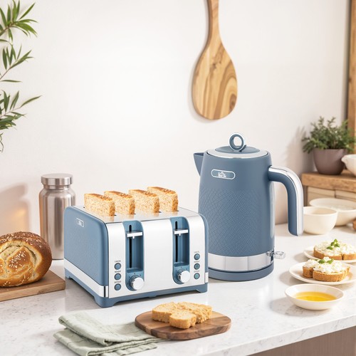 Textured kettle and four - kettle, four-slice